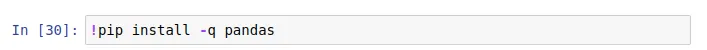 In Jupyter notebook use the -q parameter with !pip which silences the output.