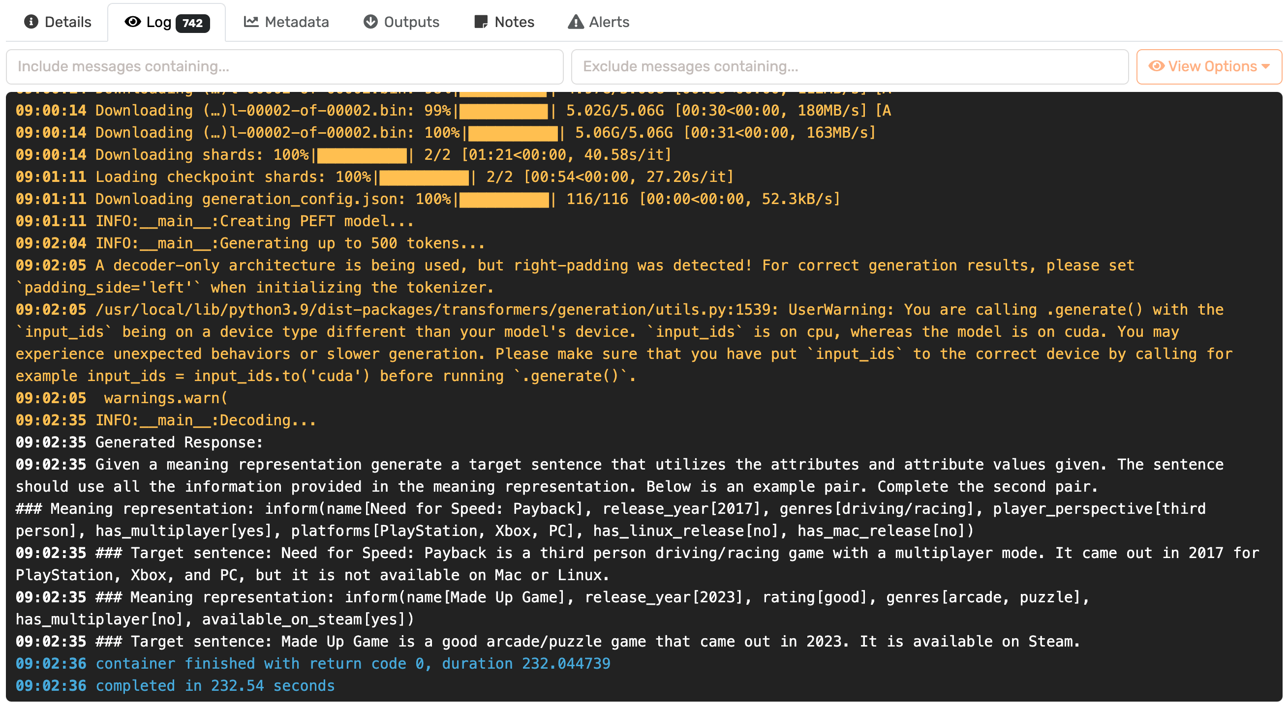 Inference in Valohai