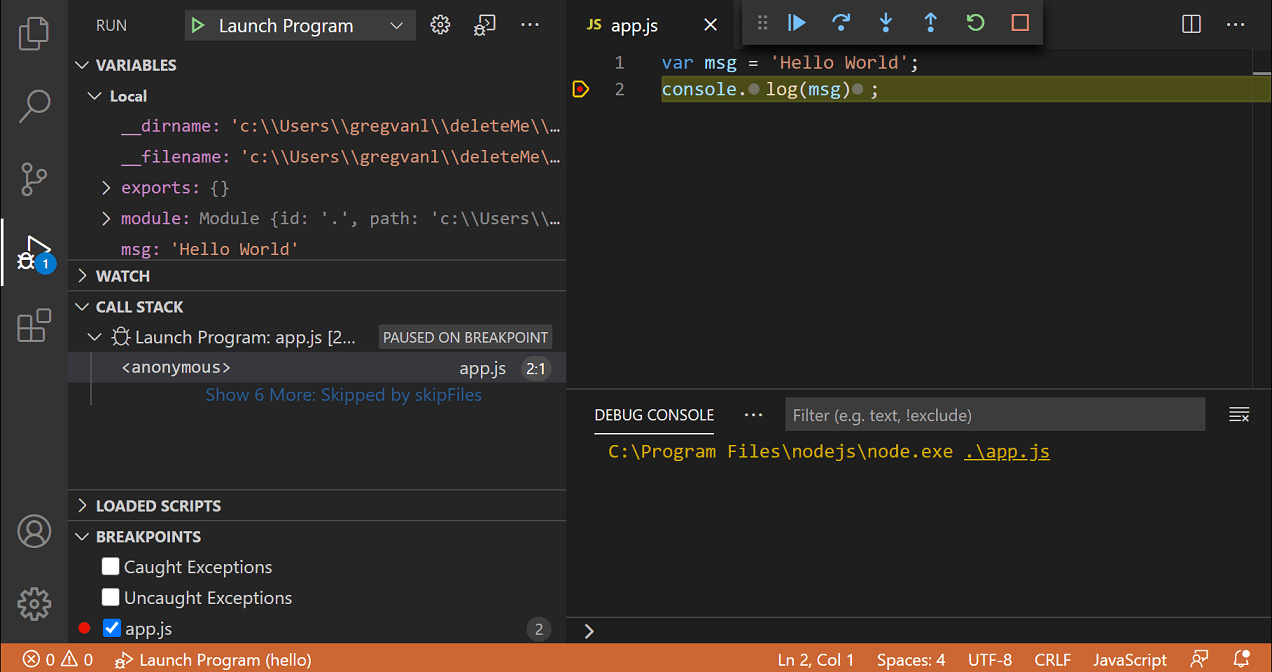 VSCode Debugger