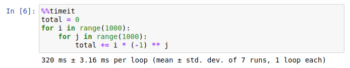 Time a  cell in Jupyter notebook.