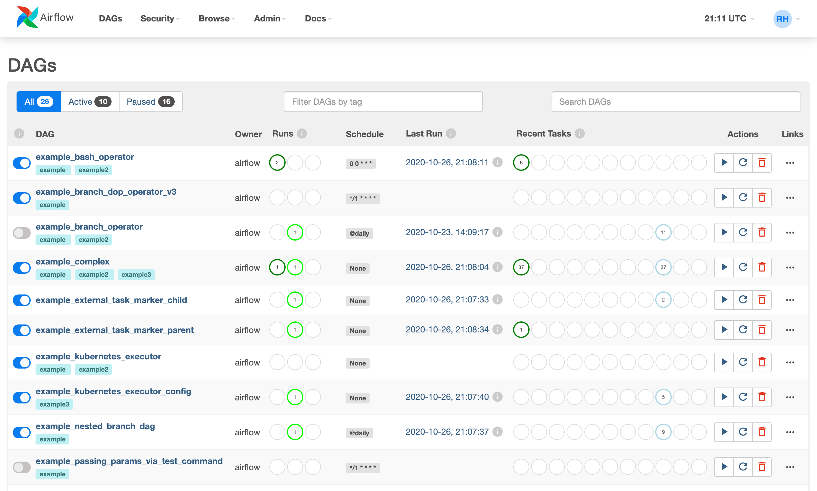 Airflow UI