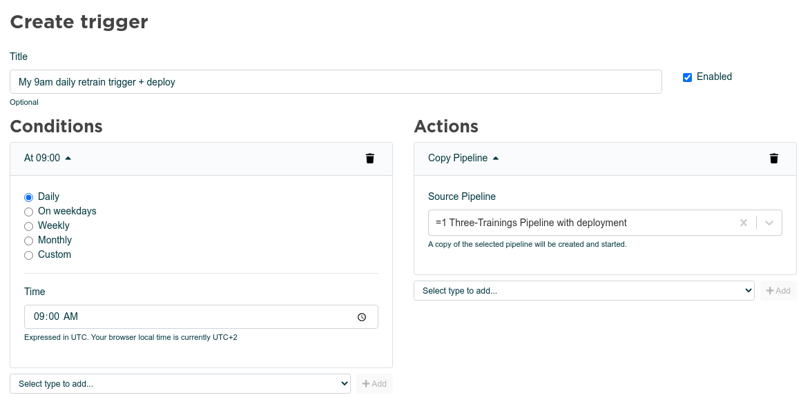 Pipeline Scheduler in Valohai