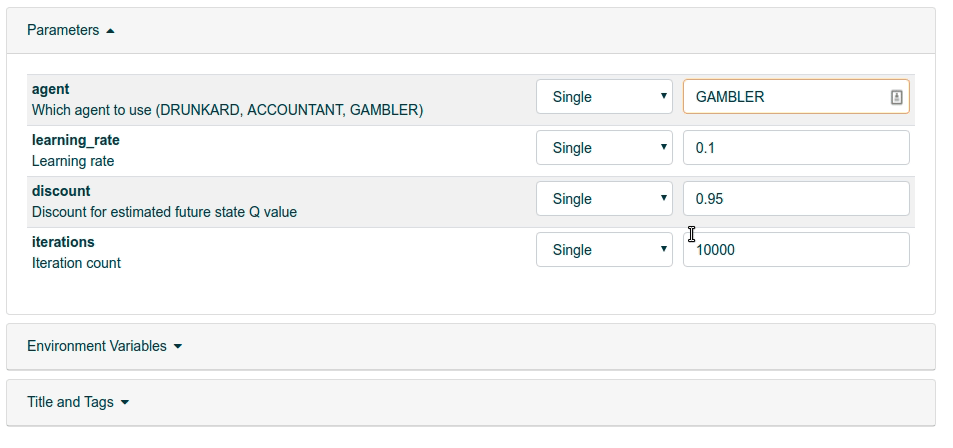 Run parallel executions to train q-learning agent